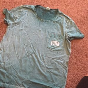 NWOT Mint green PINK VS t shirt